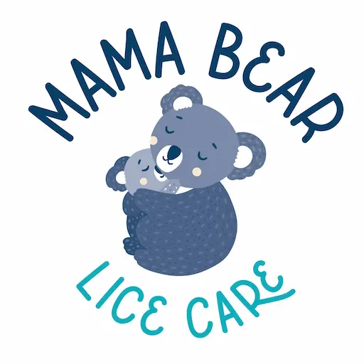 logo of mama bear lice care in Denver, Colorado. Logo contains Koala bear mother and child